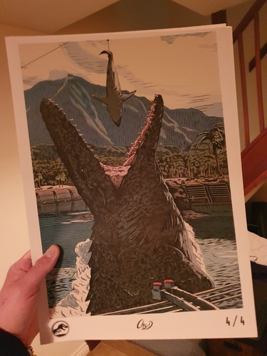 Rare jurassic world mosasaur - rare,