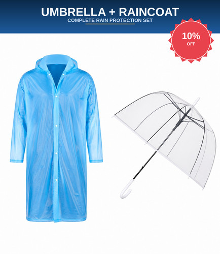 Umbrella windproof raincoat - umbrella,