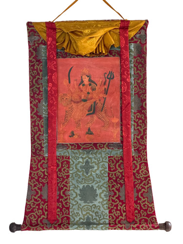 Goddess durga hand painted - goddess, hand-painted