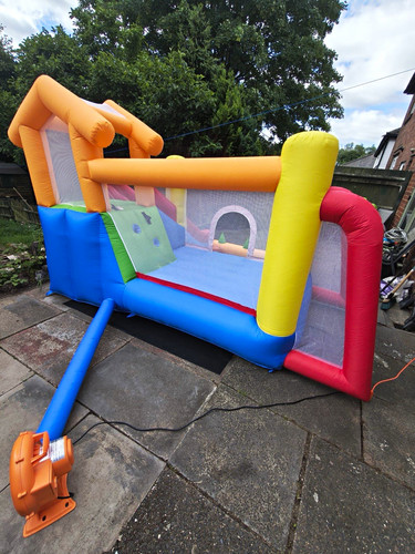 Inflatable bouncy castle with - inflatable,