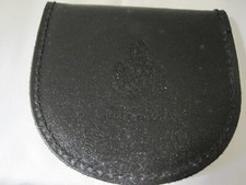100% Real Leather Men's Coin Tray Purse  with  Crest/coat of Arms