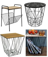 Retro Side Table Metal Wire