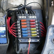 12 Way Blade Fuse Box Block &