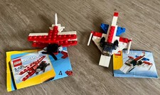 Retro LEGO CREATOR airplanes x2: Jet (7873) & Bi-plane (7797) with instructions 