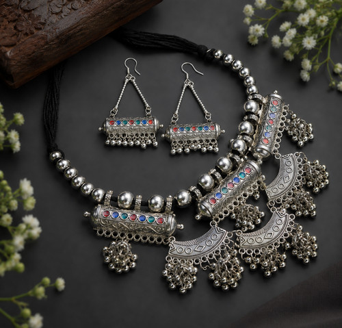 Afghan kuchi tribal necklace - afghan,