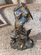 Samurai Warrior in Battle Japanese Bronze Resin Statue Beautiful Adult Collector