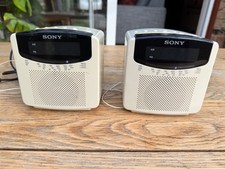 1980s Pair of Vintage Working SONY Digicube Bedroom Clocks fantastic condition 