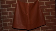 Primark Tan Faux Leather Mini Skirt - Size 20 - Good used condition