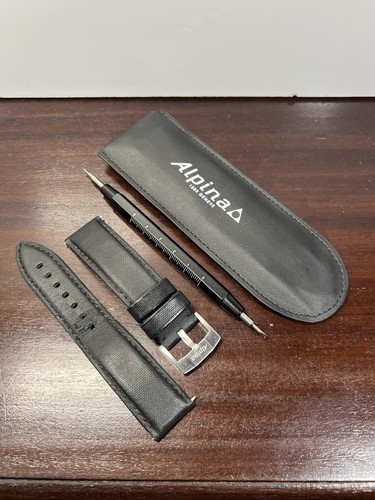 Alpina 22mm leather watch - alpina,