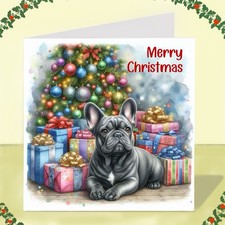 French Bulldog Dog Christmas Card