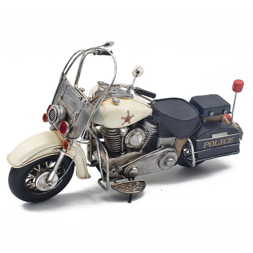 Police motorbike model metal - police,