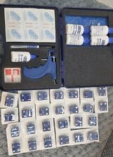 caflon ear piercing starter kit + unopened 26x gold + silver studs +4x solutions