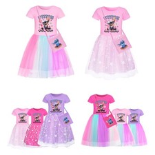 Girls Lilo Stitch Mesh Dress
