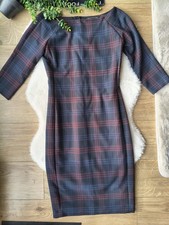 Zara tartan plaid navy sheath