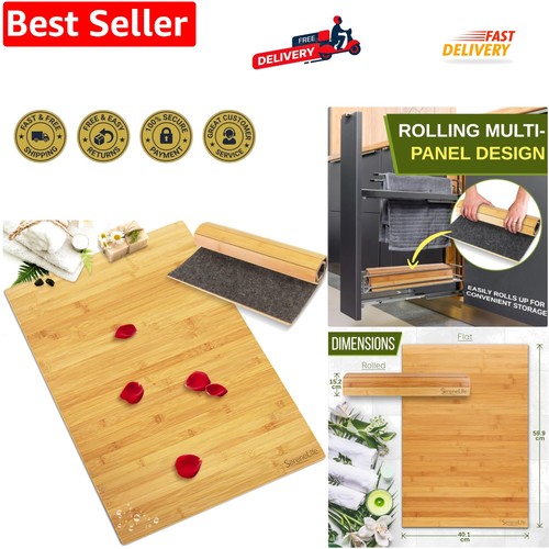 Bamboo bath mat - bath, –