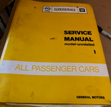 Opel  GM Factory Issue Dealer Repair Manual All Passenger Cars inc Manta Ascona