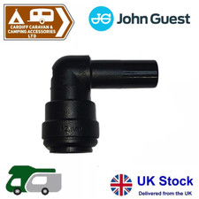 John Guest 12mm Push Fit Stem Elbow PM221212E- Caravan Motorhome Boat