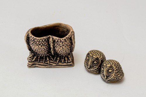 Owls ornamental trinket style - ornamental,