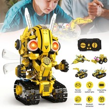 5-in-1 STEM Robot Building Kit for Kids, Remote & App Controlled Building Set