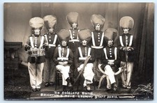 Brighton & hove laundry staff dance  Sussex Real Photo postcard T4 6