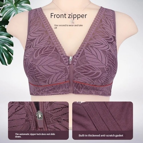 Ladies front fastening bra - fastening, non
