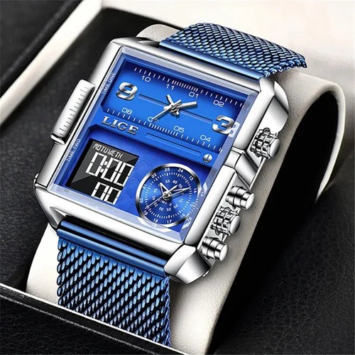 Lige men gents wristwatch - men's,