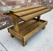 Ground Wooden Bird Table Garden Wild Bird Seed Large Feeding Tray READY MADE