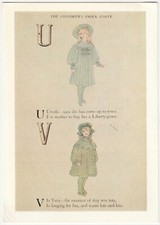 Postcard Page from “The Children’s Frock Party” catalogue. V & A Museum