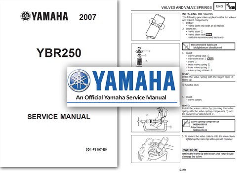 Yamaha ybr250 service - service, workshop