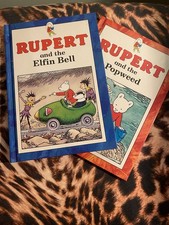 Two Rupert The Bear 1991 Story Books Hardback Children's Books