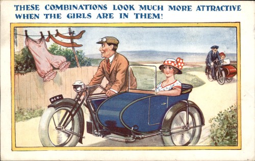 Motorcycle sidecar couple