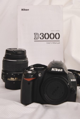 Nikon d3000 black digital - black,
