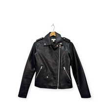 TOPSHOP Black Faux Leather
