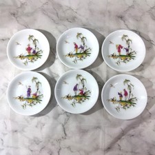 Set of 6 Raynaud Limoges Si Kiang Small Plates 10cm – Porcelain France