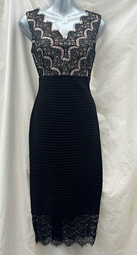 Sangria black lace sleeveless - black,