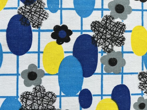 Vintage 60s 70s cotton fabric - 60s,