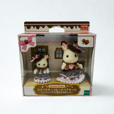 Sylvanian Families Sweet Chocolate Pair Set - Chocolate Rabbit Girl & Baby -