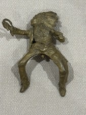Antique / Vintage Brass Native American Indian Rider Figure 