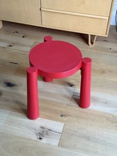 Vintage Red Tavello Stool by