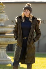 LeMieux Anya Womens Waterproof Riding Coat - Alpine |Elastic Leg Strap, Hem Vent