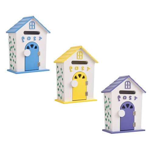Wall mounted wooden mailbox - wall-mounted,