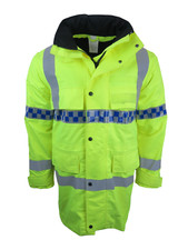 Hi Vis Waterproof Jacket Yaffy Model 672 Coat Horse Riding Patrol Safety Grade 1