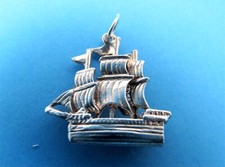 STERLING SILVER GALLEON CHARM