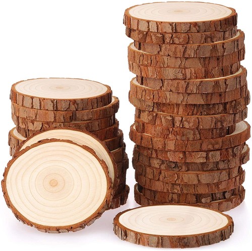 120pcs cm wood slices - 90/120pcs, 5-6