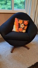 Vintage Retro Egg Chair. Teak Frame. Good Condition. Collection Only