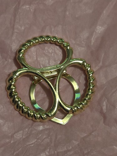 1980 vintage goldtone scarf - 1980's,