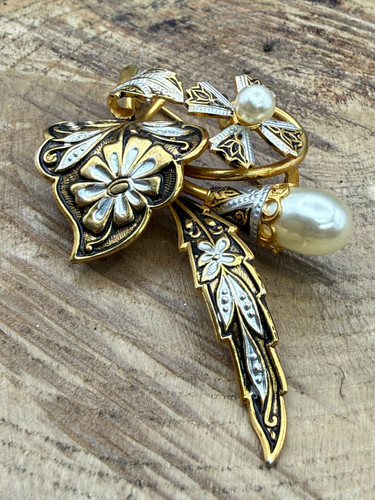 Vintage damascene style - vintage, floral