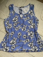 Bonmarche Size 14 Blue Floral