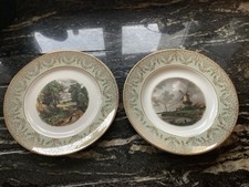 Liverpool Road Pottery Country Scene Plates X 2
