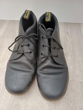 Dr Doc Martens Will Chukka Men’s Size 8 UK Black Leather Ankle Boots Casual Work